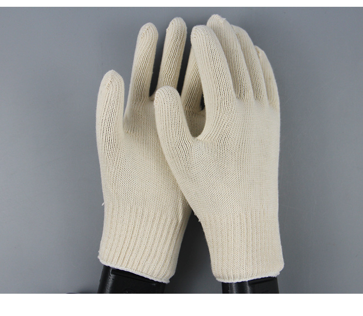 550g线手套十针纯棉线手套棉纱手套劳保工作手套防滑耐磨建筑工地