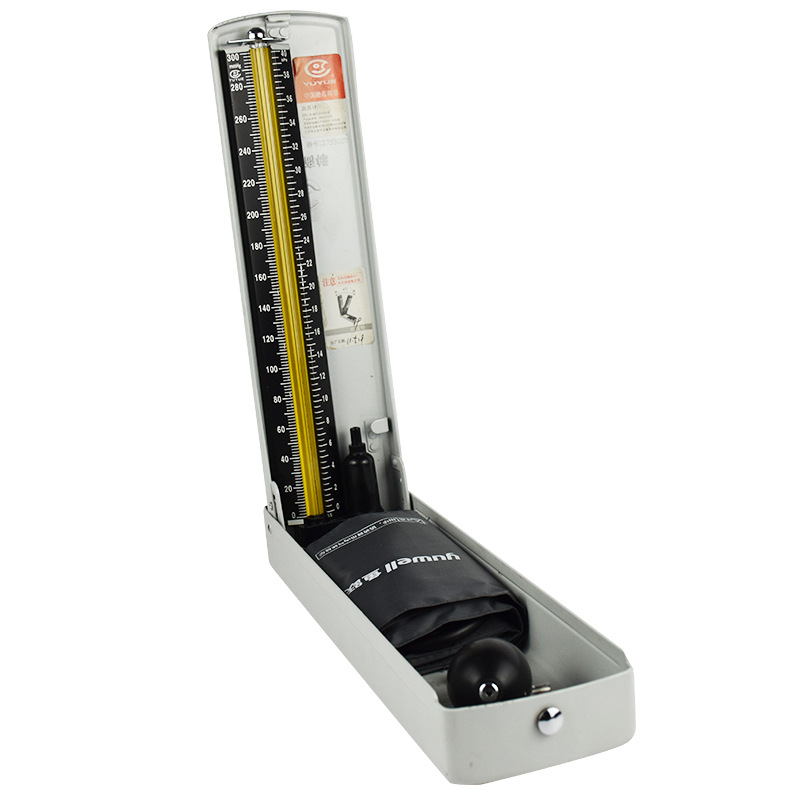 鱼跃台水银式血压计老人上臂手动测量血压计仪器 不含听诊器