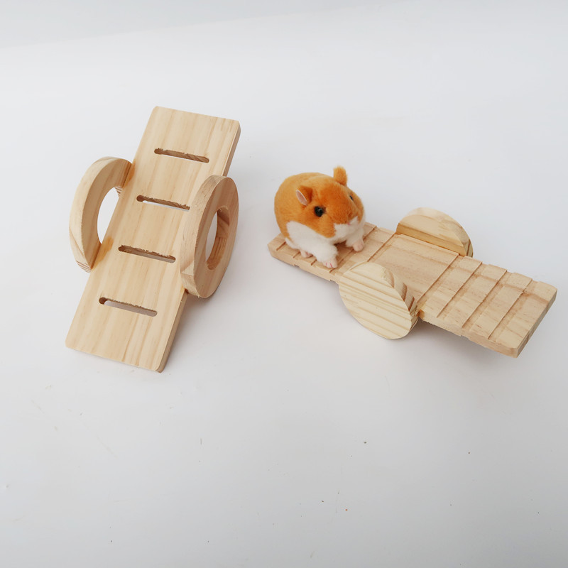 仓鼠玩具小宠玩具仓鼠木质跷跷板宠物玩具仓鼠木制跷跷板玩具