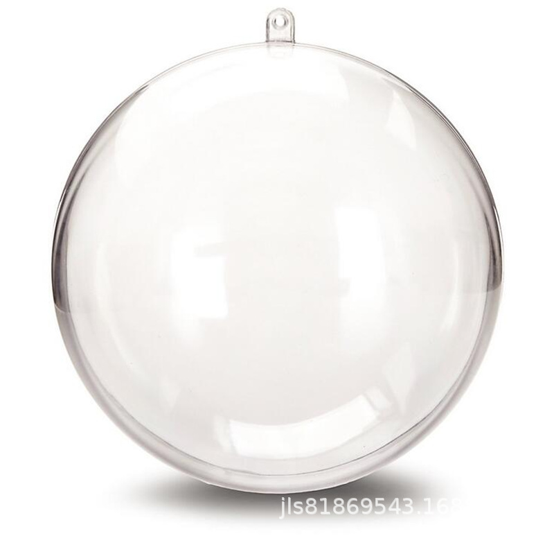 亚克力工厂货源透明塑料空心圆球心形圣诞节日装饰用品吊挂件