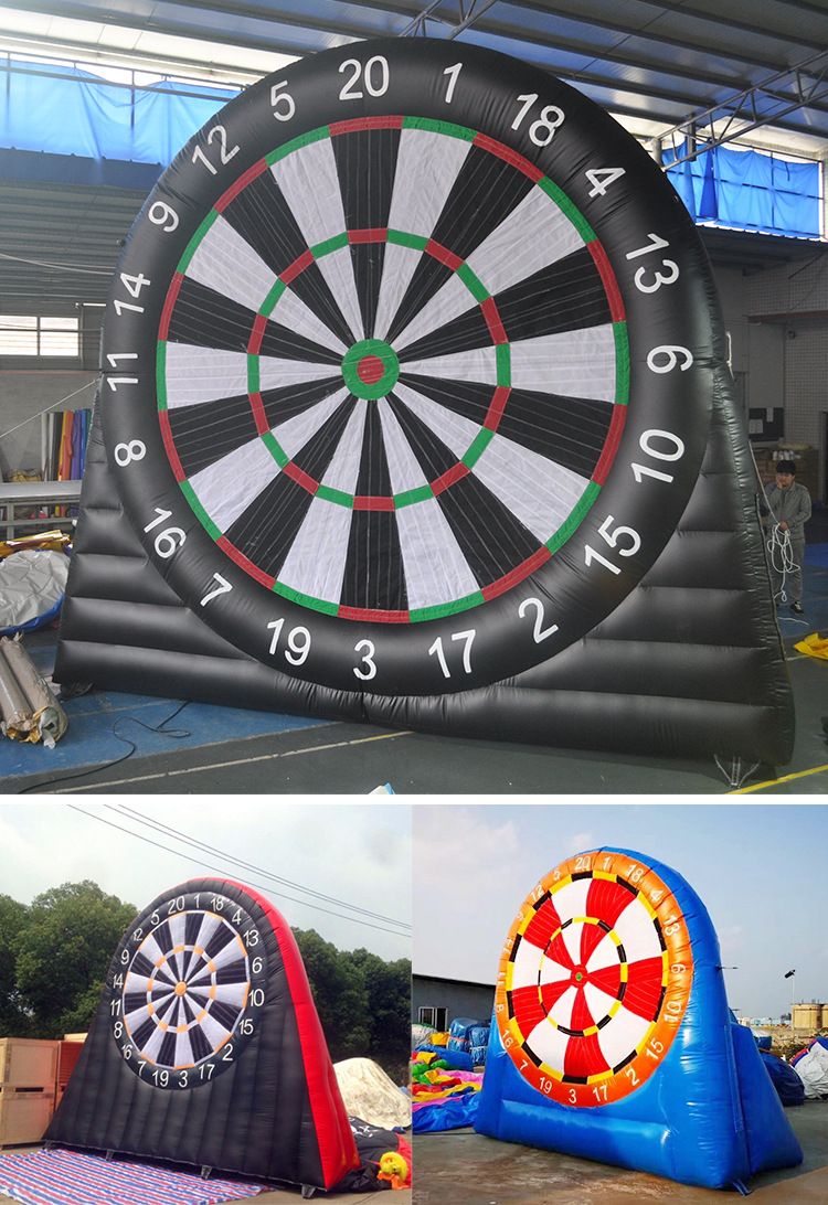 充气飞镖靶趣味运充气足球标靶户外亲子互动游乐道具户外培训器材