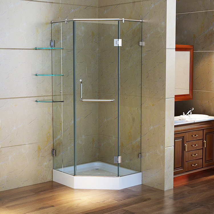 淋浴房钻石型洗浴房整体浴室浴房干湿分离屏卫生间隔断玻璃门