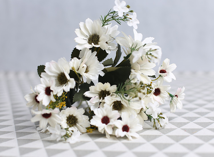 9叉小雏菊花田园风格小野菊居家太阳花酒店插花客厅清新花摆