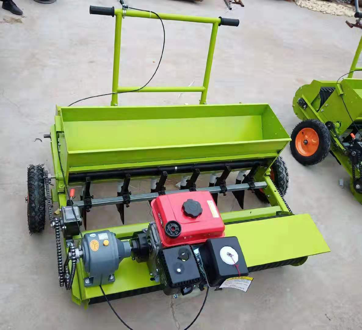 专业旱地水稻直播机 手推式水稻播种机 德式专业旱稻精播机