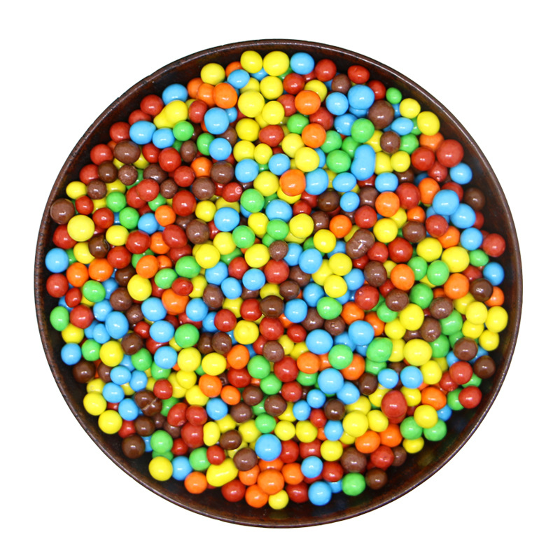 彩色巧克力豆小颗粒蛋糕装饰多种颜色大包装糖果巧克力5斤装