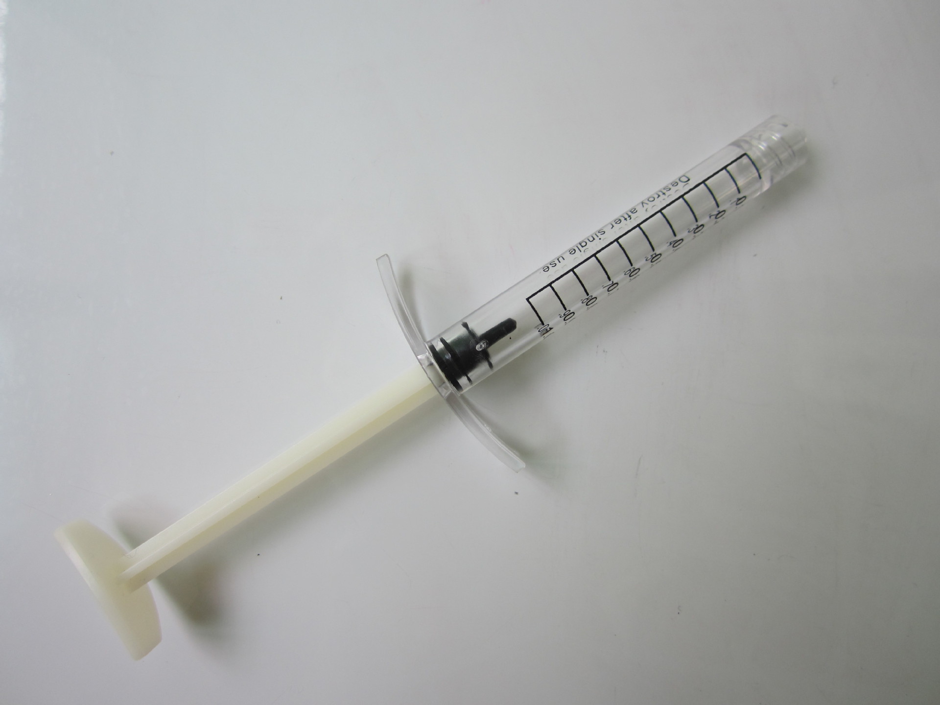 1ml毫升cc螺口螺纹螺旋口螺牙lock韩国pc高透明注射器针筒助推器