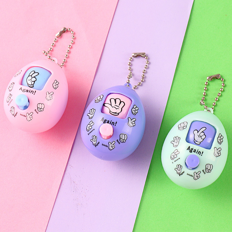 Fair Duel Machine Boxing Face Changing Capsule Toy Small Toy Cute TikTok Same Style Stone Scissors Cloth Pendant Keychain