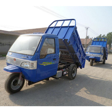 农用全封闭柴油三轮摩托车矿用渣土运输装载车2吨液压自卸工程车