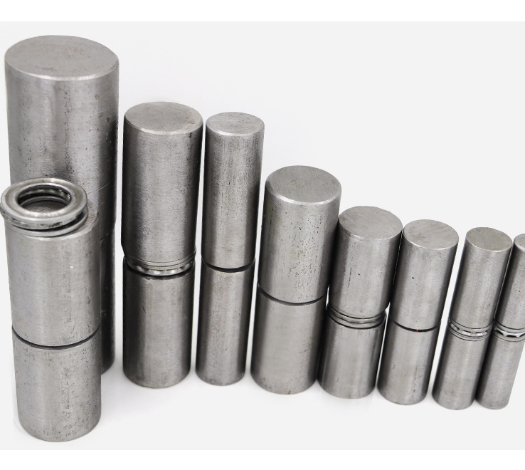 焊接铁门轴,铁铰链,圆柱合页8mm/10mm/12mm至50mm,脱卸门轴铰链