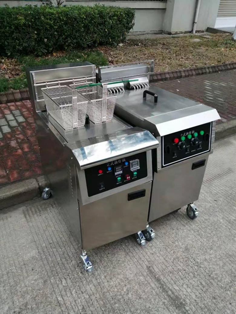 天津电热油炸锅批发 多用途油炸机 不锈钢电炸炉 西式汉堡店设备