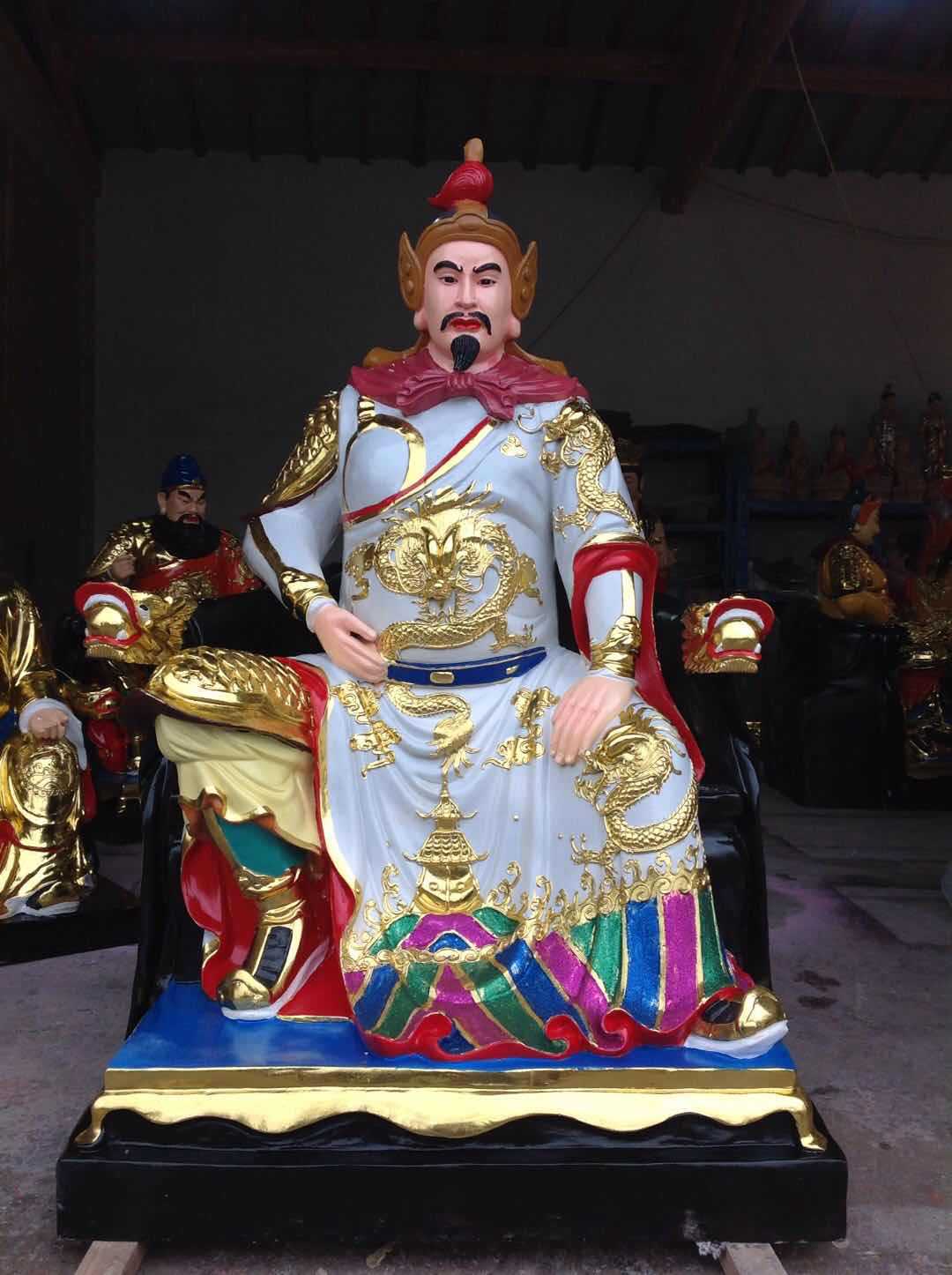 岳飞神像 韩世忠神像 张俊刘光世神像河南佛像厂直销彩绘