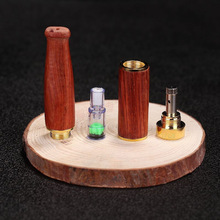 红木檀木双过滤器烟嘴 粗细支香烟通用 双过滤可清理芯循环型使用