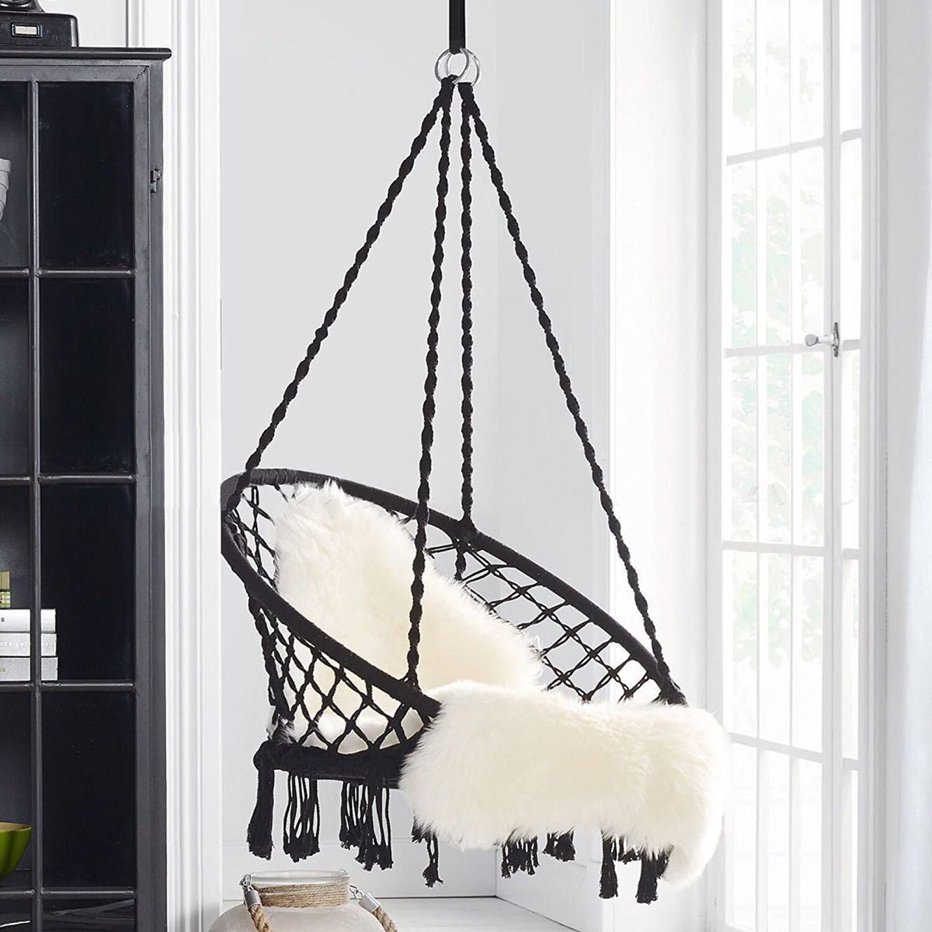 INS Nordic Style Leisure Glider Iron Tube Photography Artistic Rocking Chair Outdoor Indoor Outdoor Hanging Chair Glider