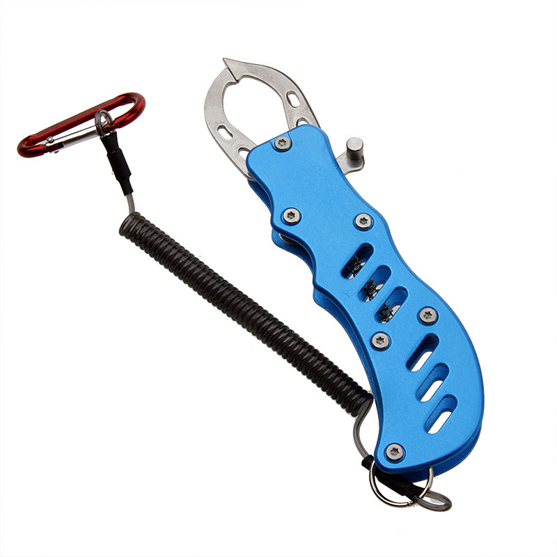 不锈钢控鱼钳 指板式鱼嘴钳路亚鱼嘴夹 起鱼器 防锈控鱼器 提鱼器