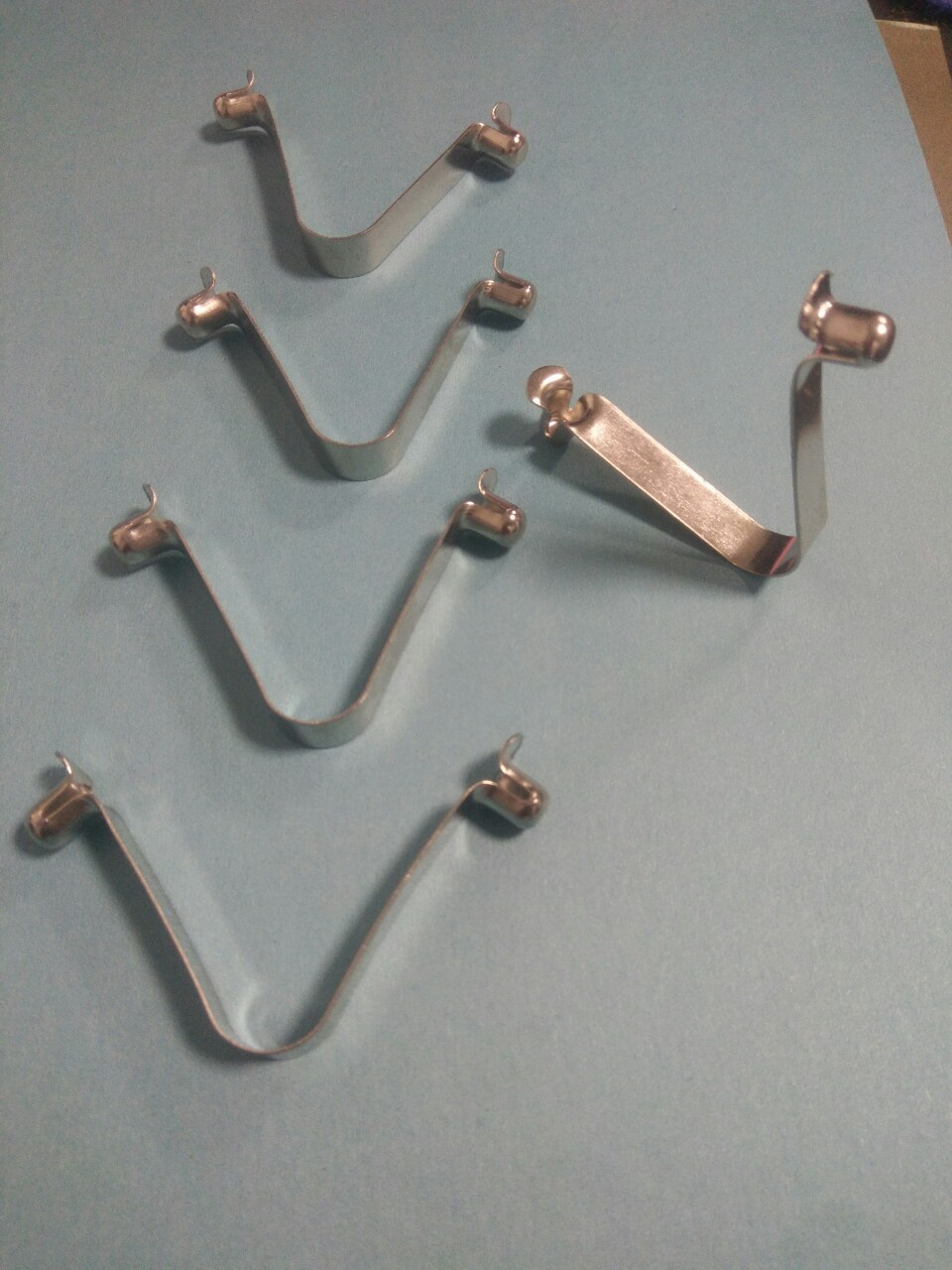 直销v型弹片管内伸缩定位卡扣冲压件不锈钢弹片u型弹扣定制加工