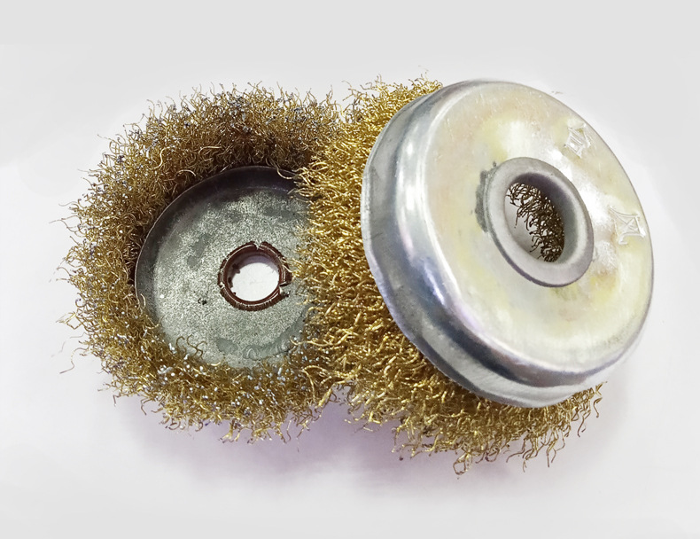 台风除锈钢丝轮打磨除锈100角磨机125碗型钢丝刷铁锈磨光机钢丝球