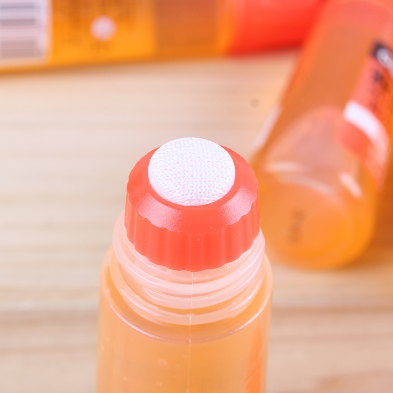 得力7313液体胶水透明黄胶水胶水731350ml容量粘性好