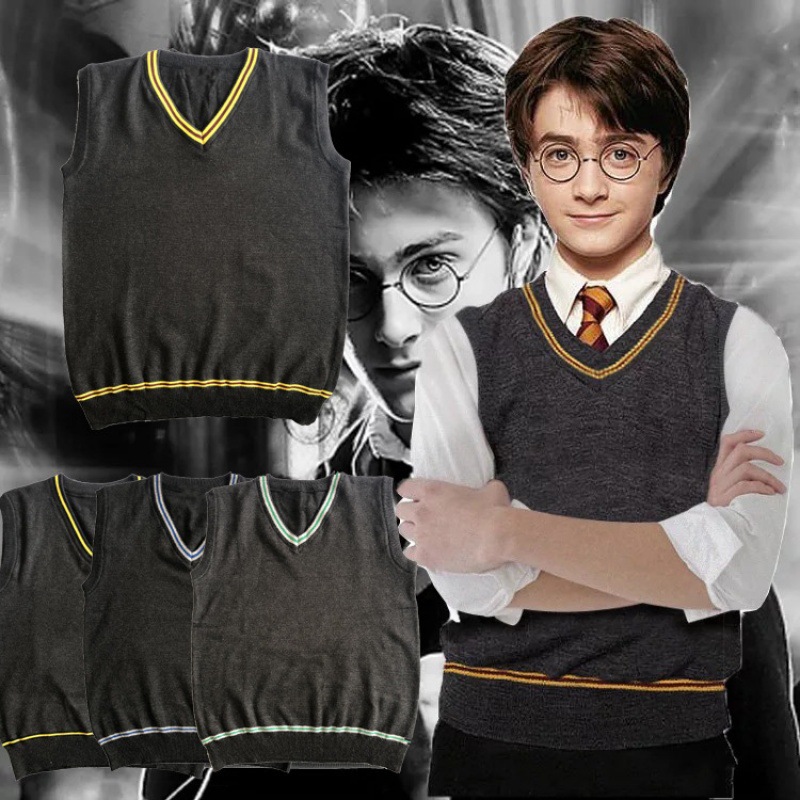 哈利波特毛衣背心同款v领格兰芬多日常男女jk制服班服校服cos服装