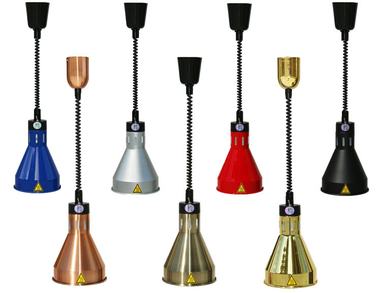 a款伸缩吊灯单头挂式保温灯自助餐升降食物保温灯食品披萨加热灯