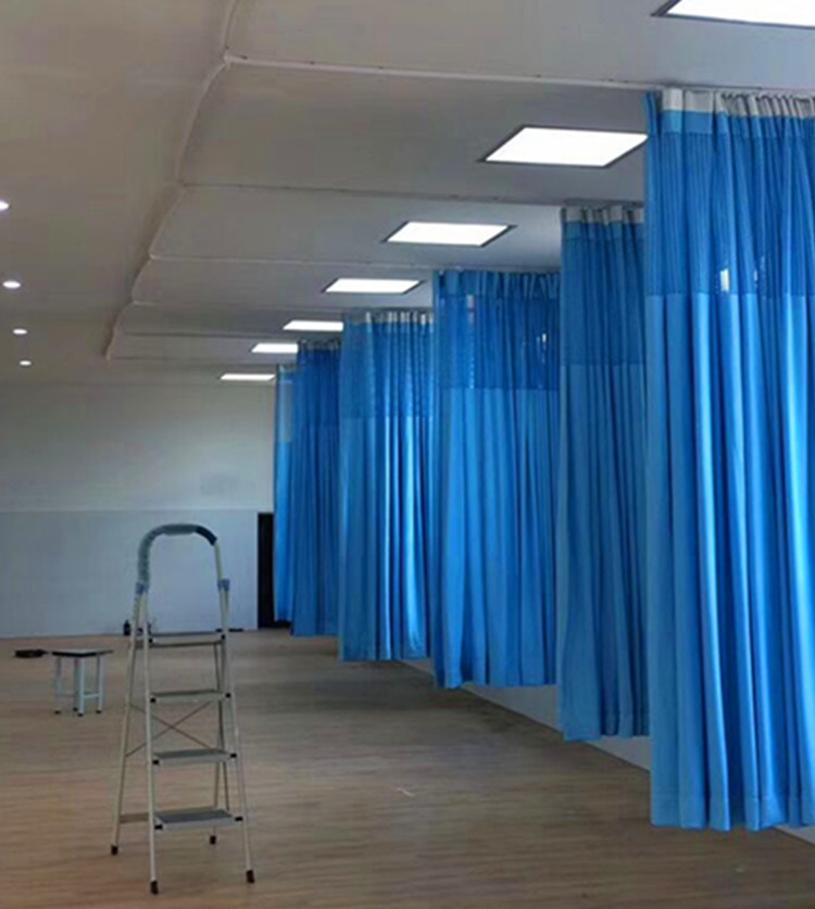 九州医用隔帘美容院养老院医院窗帘阻燃批发成品定制更衣icu病房