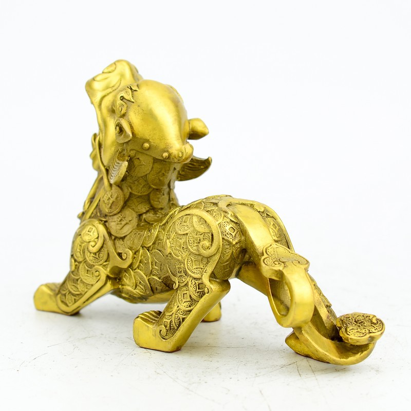 批发精工纯铜 貔貅摆件 金钱兽 开业礼品工艺品怪兽一对摆设