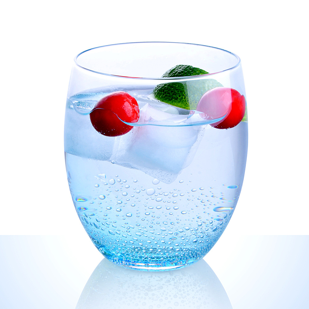 气泡威士忌杯蓝色泡泡鸡尾酒玻璃杯创意果汁杯