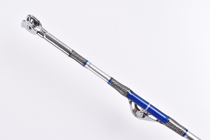 4米两节铁板竿 船竿海钓碳素鱼竿50磅重型拖钓海竿