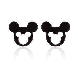 2019 Stainless Steel Mickey Stud Earrings for Women Simple Stainless Steel Jewelry Earrings Wish Cross-Border Sold Jewelry Wholesale