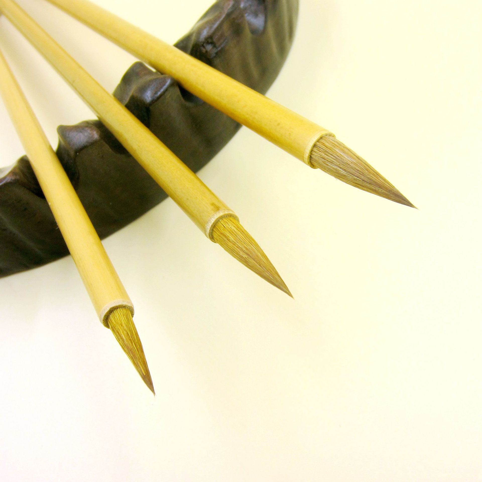 厂家直供批发北尾纯狼狼毫书写书画大中小抄经毛笔