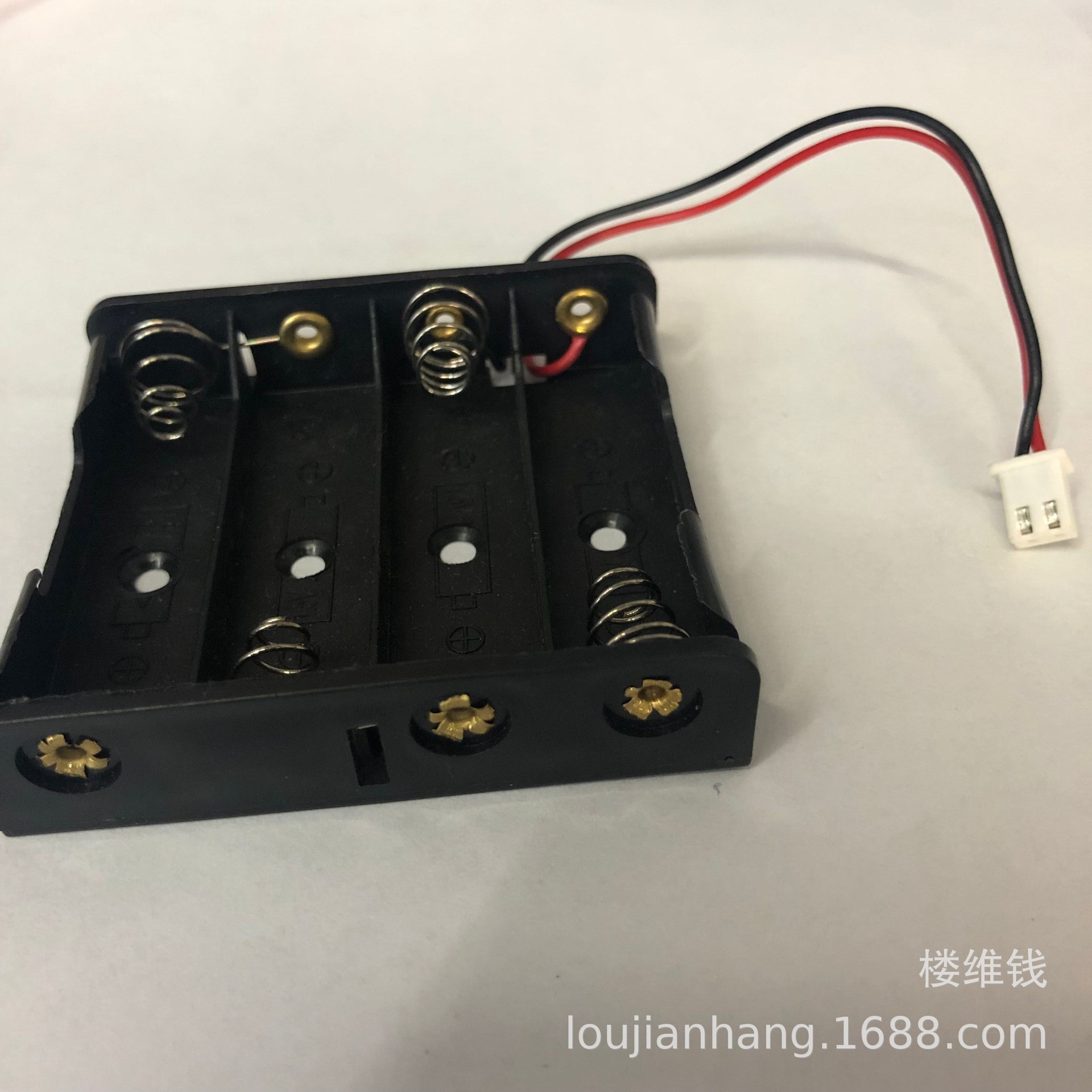 五号四节电池盒带端子4节5号电池盒电池座