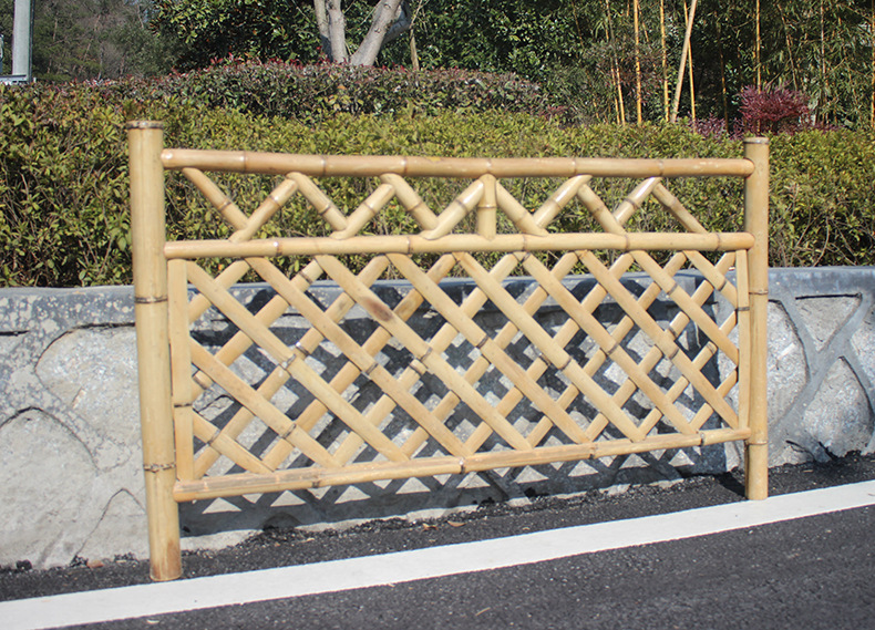 农家乐庭院子围栏 花园栅栏道路绿化护栏园林栅栏竹篱笆