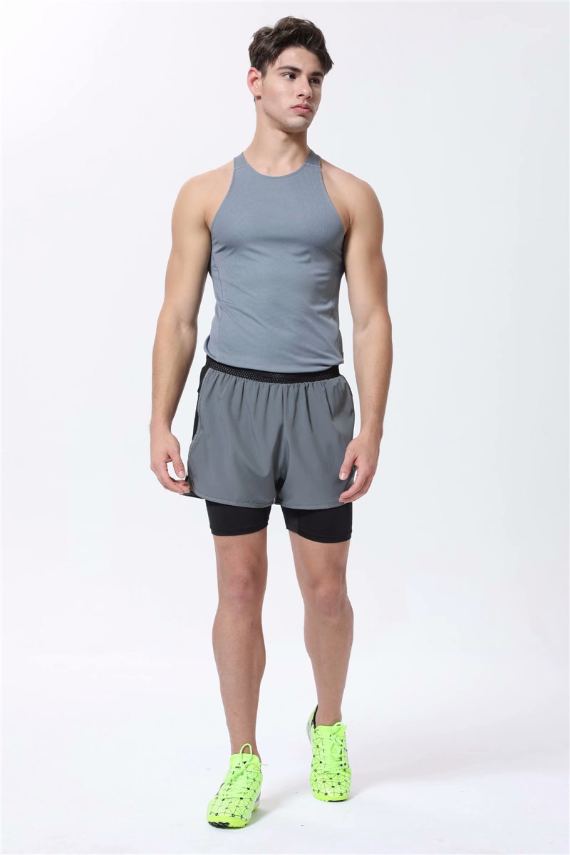 125克快干布健身背心宽松运动上衣肌肉男 无袖训练跑步马拉松透气