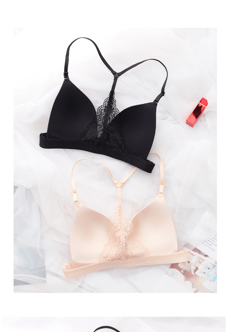 美背性感内衣高中生少女无钢圈小胸聚拢文胸收副乳防下垂胸罩