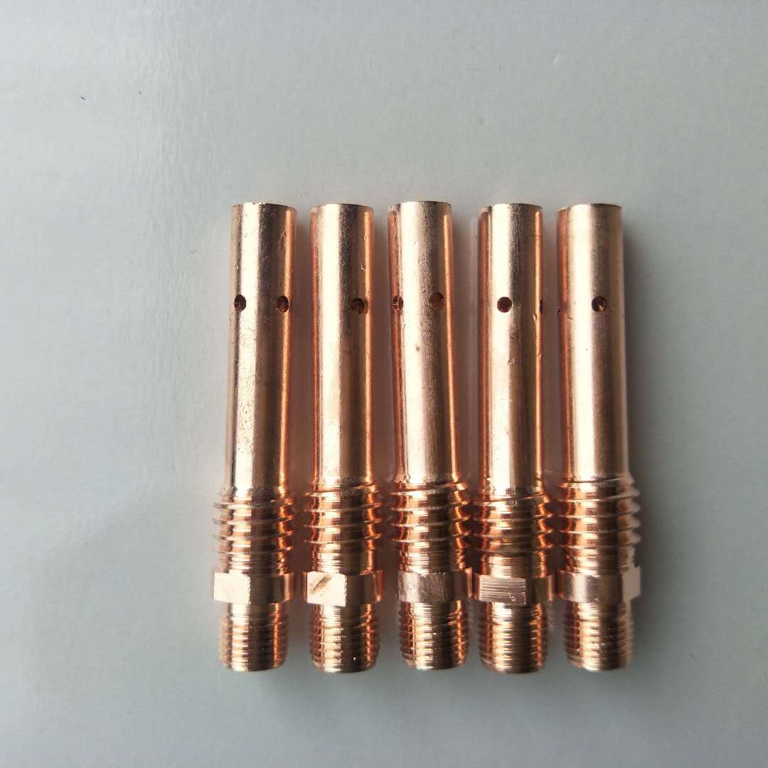 厂家供应二氧化碳气保焊配件紫铜200a连接杆二保焊枪连接杆