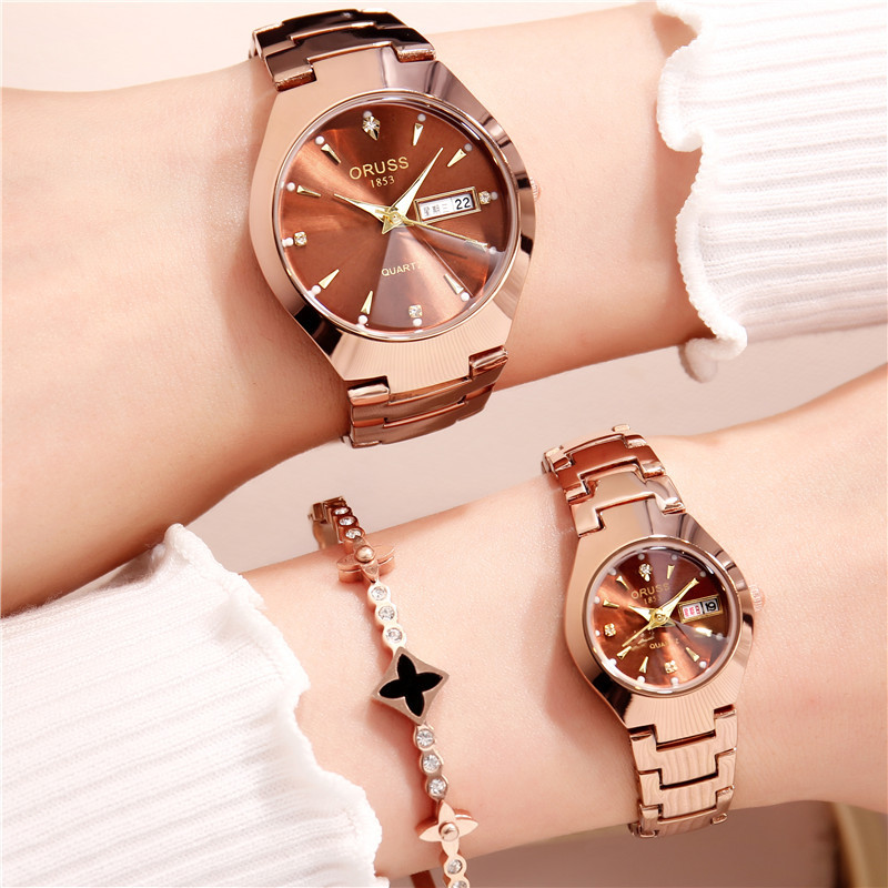 Women's Watch Student Steel Belt Korean Style Trendy Simplicity Fashion Waterproof Leisure Women's Watch Personalized Quartz Watch Women's Watch