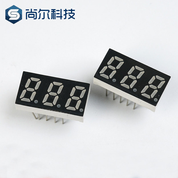 4英寸三位单色数码管led电子数码管显示屏模组套件红白光