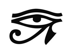 跨境一只眼埃及图腾乙烯基精雕装饰墙贴