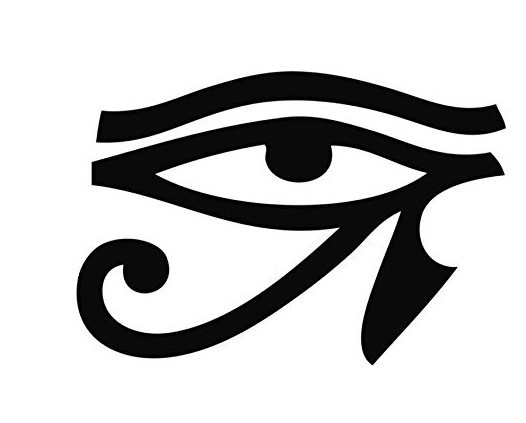 埃及文化 logo 一只眼睛图腾图案 乙烯基精雕装饰墙贴