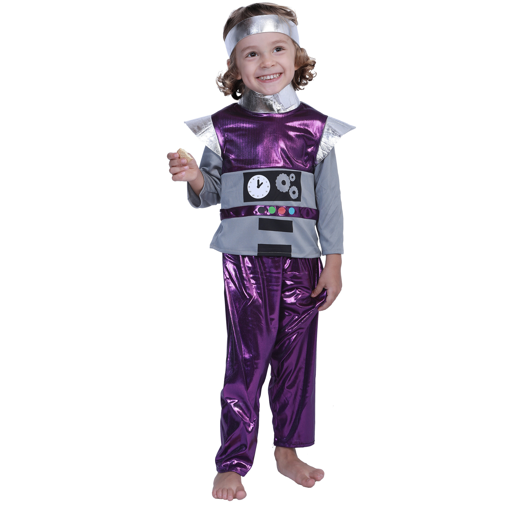 Factory in Stock Purple Alien Stage Performance Costume Cute Robot Family Group Halloween Cosplay Clothes