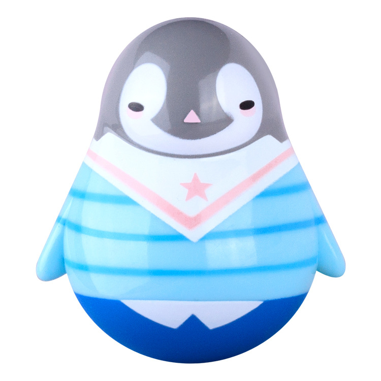 厂家批发潮玩盲盒公仔 可爱不倒翁小企鹅带日期送朋友生日礼物