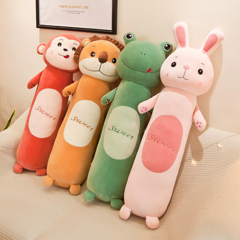 Creative Foreign Trade Cylindrical Sleeping Pillow Animal Doll Rabbit Long Plush Toy Children's Doll Doll Wholesale