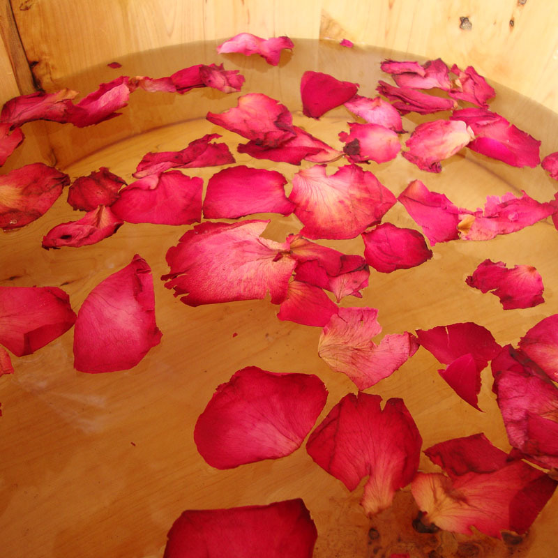 真玫瑰花瓣干花泡澡浴牛奶泡泡浴花瓣浴泡脚足浴用品spa