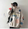 ins Sweater Autumn and winter Korean Edition Hooded Easy Plush student Trend Graffiti coat Long sleeve jacket ins Sweater Autumn and winter Korean Edition Hooded Easy Plush student Trend Graffiti coat Long sleeve jacket