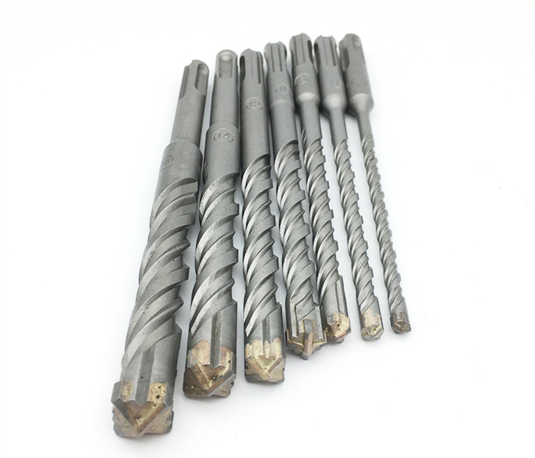 圆柄十字电锤钻头 墙壁开孔硬质合金钻头水泥混凝土冲击钻头