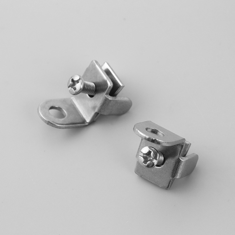 批发电动窗帘轨道锁头 浴帘轨道夹紧吊耳扣 轨道固定件端头卡扣