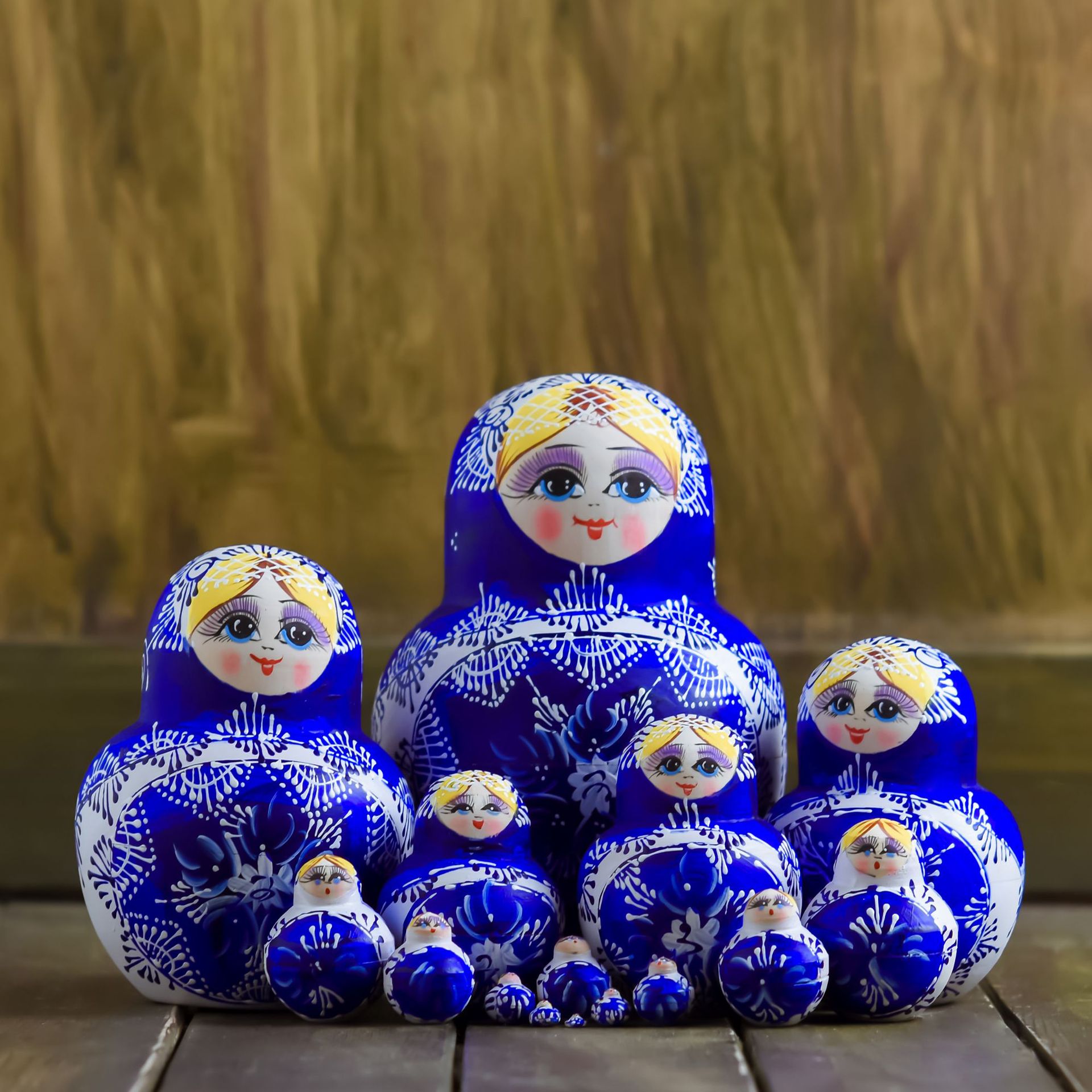 俄罗斯套娃15层风干椴木节日礼物益智玩具摆件旅游景区纪念品