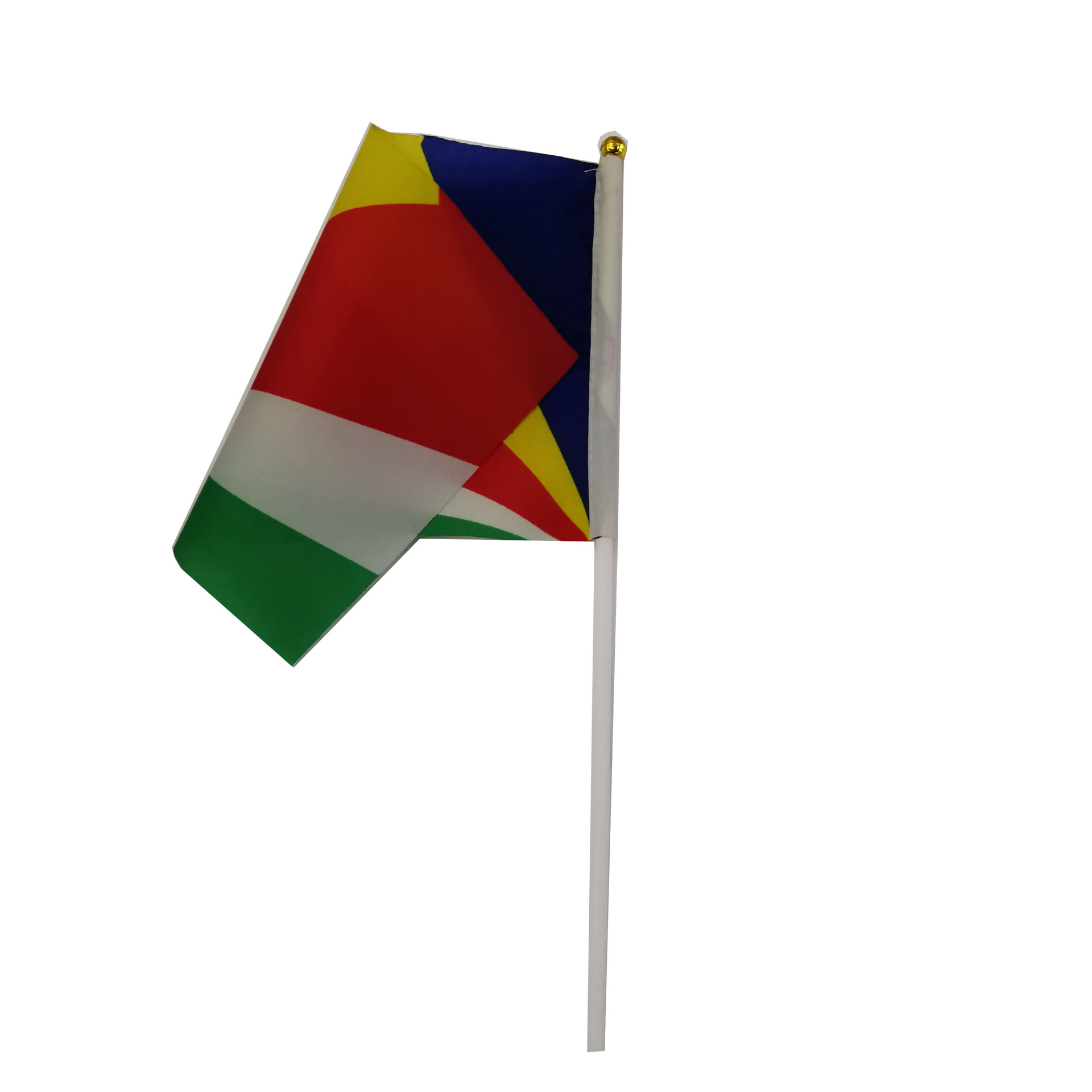 塞舌尔国旗旗帜手摇旗塑料旗杆涤纶双面印刷厂家直销可来样定做