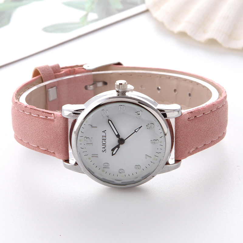 chic风女生小清新款百搭手表女学生韩版简约潮流文艺范休闲复古