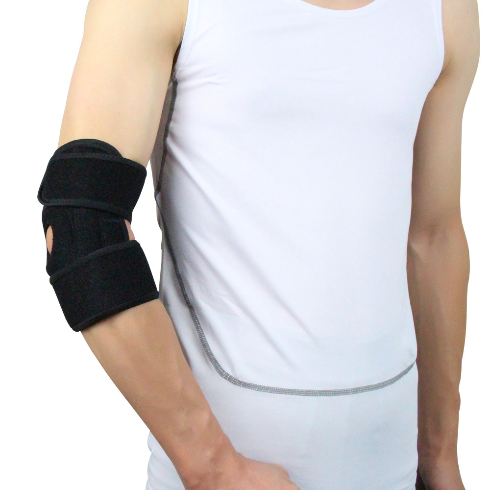 运动护肘弹簧支撑加压护臂缠绕可调节透气运动护具篮球排球护肘