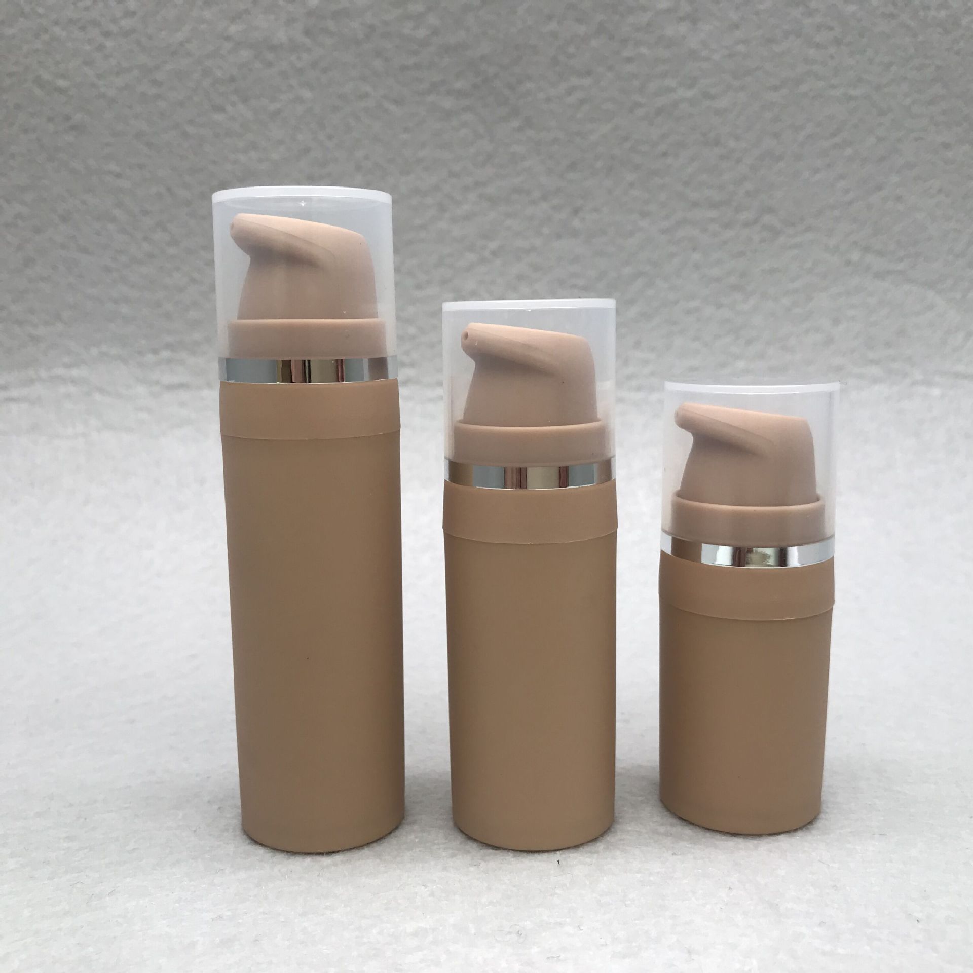 棕色5ml10ml15ml磨砂pp塑料真空瓶 卡口乳液瓶厂家直销
